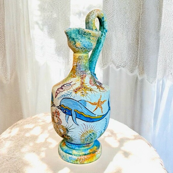 Minoan Style (c.1500 B.C.) Handmade Greek Jug Vase - Picture 2 of 13